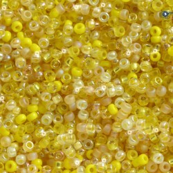 ROUND ROCAILLES Multisize Mix Yellow -50gr ROUND ROCAILLES Multisize Mix Yellow -50gr
