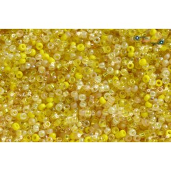 ROUND ROCAILLES Multisize Mix Yellow -50gr ROUND ROCAILLES Multisize Mix Yellow -50gr