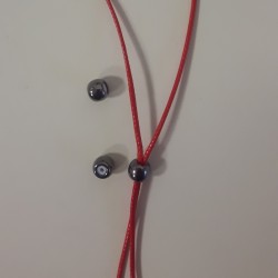 Brass Bead 6mm with Rubber Tube (Ideal for Holding 2 Cords of 1mm) Gun Metal Brass Bead 6mm with Rubber Tube (Ideal for Holding 2 Cords of 1mm) Gun Metal