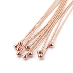 STAINLESS STEEL Ballpin 0.6X20mm Rose Gold Foiled STAINLESS STEEL Ballpin 0.6X20mm Rose Gold Foiled