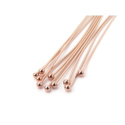 STAINLESS STEEL Ballpin 0.7X50mm Rose Gold Foiled STAINLESS STEEL Ballpin 0.7X50mm Rose Gold Foiled