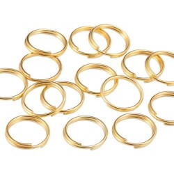 SPLIT RINGS GOLD COLOUR Stainless Steel 0,6 X 10 mm 