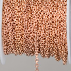 Stainless Steel chain - 1,9mm  Rose Gold Stainless Steel chain - 1,9mm  Rose Gold