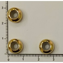 Stainless Steel Spacer Beads With Rubber Core Inside 10 mm Gold Stainless Steel Spacer Beads With Rubber Core Inside 10 mm Gold