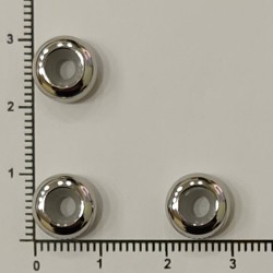 Stainless Steel Spacer Beads With Rubber Core Inside 10 mm Stainless Steel Spacer Beads With Rubber Core Inside 10 mm