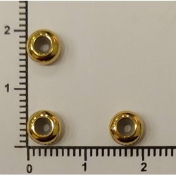 Stainless Steel Spacer Beads With Rubber Core Inside Gold  Stainless Steel Spacer Beads With Rubber Core Inside Gold
