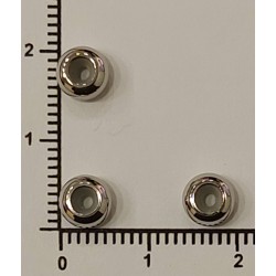 Stainless Steel Spacer Beads With Rubber Core Inside Stainless Steel Spacer Beads With Rubber Core Inside