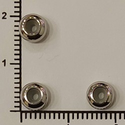 Stainless Steel Spacer Beads With Rubber Core Inside Stainless Steel Spacer Beads With Rubber Core Inside