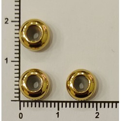 Stainless Steel Spacer Beads With Rubber Core Inside Gold  Stainless Steel Spacer Beads With Rubber Core Inside Gold