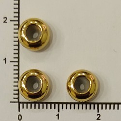 Stainless Steel Spacer Beads With Rubber Core Inside Gold  Stainless Steel Spacer Beads With Rubber Core Inside Gold