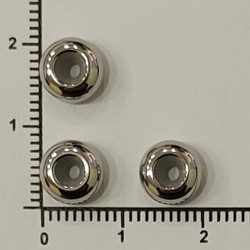 Stainless Steel Spacer Beads With Rubber Core Inside Stainless Steel Spacer Beads With Rubber Core Inside