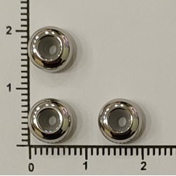 Stainless Steel Spacer Beads With Rubber Core Inside Stainless Steel Spacer Beads With Rubber Core Inside