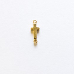 Cross connector 5/10mm Stainless Steel gold - 316 L Cross connector 5/10mm Stainless Steel gold - 316 L