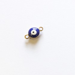 Eye Bead ( Nazar Boncuk charm) ø6 mm Stainless Steel gold - 316 L Eye Bead ( Nazar Boncuk charm) ø6 mm Stainless Steel gold - 316 L