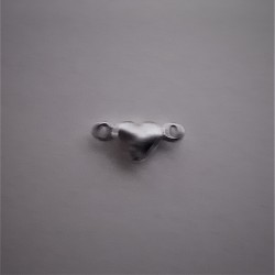 Heart connector 3/9mm Stainless Steel - 316 L Heart connector 3/9mm Stainless Steel - 316 L