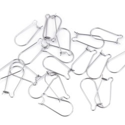 Stainless Steel Ear Wire Kidney Shape 20 mm Stainless Steel Ear Wire Kidney Shape 20 mm