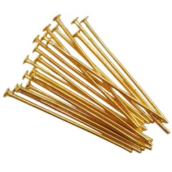 STAINLESS STEEL Headpin 0.7X20mm Gold Colour STAINLESS STEEL Headpin 0.7X20mm Gold Colour