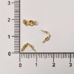 STAINLESS STEEL CALOTTE GOLD COLOUR- 3mm 10 pcs. STAINLESS STEEL CALOTTE GOLD COLOUR- 3mm 10 pcs.