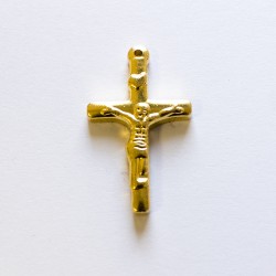 Cross ( crucifix ) 18/30mm Stainless Steel gold- 316 L Cross ( crucifix ) 18/30mm Stainless Steel gold- 316 L