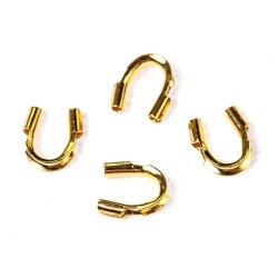 STAINLESS STEEL WIRE PROTECTOR Gold Colour 5 mm- 10 pcs. STAINLESS STEEL WIRE PROTECTOR Gold Colour 5 mm- 10 pcs.