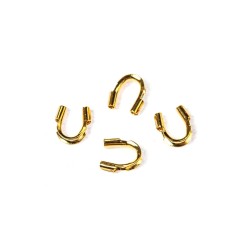 STAINLESS STEEL WIRE PROTECTOR Gold Colour 5 mm- 10 pcs. STAINLESS STEEL WIRE PROTECTOR Gold Colour 5 mm- 10 pcs.