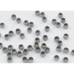 CRIMP BEAD 4mm Rhodium Plated CRIMP BEAD 4mm Rhodium Plated