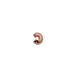CRIMP COVER 3mm Rose Gold - 10pcs CRIMP COVER 3mm Rose Gold - 10pcs