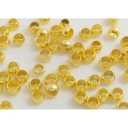 CRIMP BEAD 4mm Gold Colour 5 g CRIMP BEAD 4mm Gold Colour 5 g