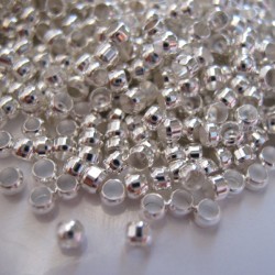 CRIMP BEAD 3mm Silver Plated 5g CRIMP BEAD 3mm Silver Plated 5g