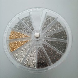 CRIMP BEAD 2mm Set 5 Colours 30g CRIMP BEAD 2mm Set 5 Colours 30g