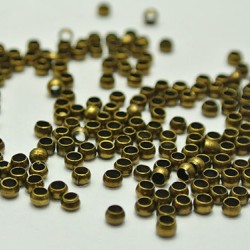 CRIMP BEAD 4mm Brass Antique 5 g