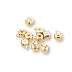 CRIMP BEAD LOCK CYLINDRICAL 3 mm Gold Plated 10 pcs CRIMP BEAD LOCK CYLINDRICAL 3 mm Gold Plated 10 pcs