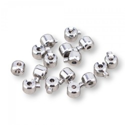 CRIMP BEAD LOCK CYLINDRICAL 3 mm Rhodium Plated 10 pcs CRIMP BEAD LOCK CYLINDRICAL 3 mm Rhodium Plated 10 pcs