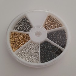 CRIMP BEAD 2mm Set 6 Colours 30g CRIMP BEAD 2mm Set 6 Colours 30g