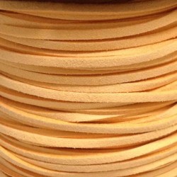Artificial Suede Cord Apricot Flat 3mm ( 10m spool ) Artificial Suede Cord Apricot Flat 3mm ( 10m spool )