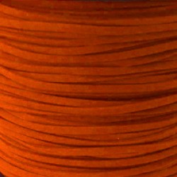 Artificial Suede Cord Orange Flat 3mm ( 10m spool ) Artificial Suede Cord Orange Flat 3mm ( 10m spool )