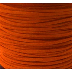 Artificial Suede Cord Orange Flat 3mm ( 10m spool ) Artificial Suede Cord Orange Flat 3mm ( 10m spool )