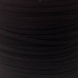Artificial Suede Cord Black Flat 3mm ( 10m spool ) Artificial Suede Cord Black Flat 3mm ( 10m spool )