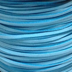 Artificial Suede Cord Light Blue Flat 3mm ( 10m spool ) Artificial Suede Cord Light Blue Flat 3mm ( 10m spool )