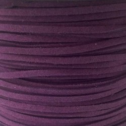 Artificial Suede Cord Dark Purple Flat 3mm ( 10m spool ) Artificial Suede Cord Dark Purple Flat 3mm ( 10m spool )