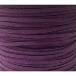 Artificial Suede Cord Dark Purple Flat 3mm ( 10m spool ) Artificial Suede Cord Dark Purple Flat 3mm ( 10m spool )