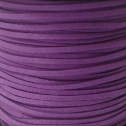 Artificial Suede Cord Purple Flat 3mm ( 10m spool ) Artificial Suede Cord Purple Flat 3mm ( 10m spool )