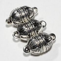 MAGNETIC CLASP Silver Antique 9.5X18mm MAGNETIC CLASP Silver Antique 9.5X18mm