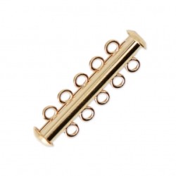 MAGNETIC CLASP 5-STRAND Gold Colour 31mm  MAGNETIC CLASP 5-STRAND Gold Colour 31mm