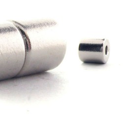 MAGNETIC CLASP ROUND Rhodium Colour 4,5Х 8,5mm MAGNETIC CLASP ROUND Rhodium Colour 4,5Х 8,5mm