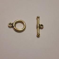 ЗАКОПЧАЛКА "T" 12 mm златиста ЗАКОПЧАЛКА "T" 12 mm златиста