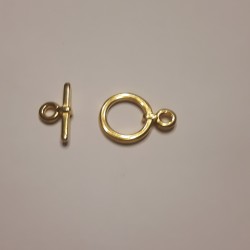 ЗАКОПЧАЛКА "T" 14 mm позлатена 24K ЗАКОПЧАЛКА "T" 14 mm позлатена 24K