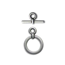 ЗАКОПЧАЛКА "T" 14 mm сребро антик ЗАКОПЧАЛКА "T" 14 mm сребро антик