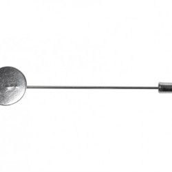 BROOCH PIN- RHODIUM COLOUR 15 mm Base BROOCH PIN- RHODIUM COLOUR 15 mm Base