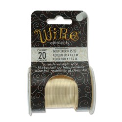 TARNISH RESIST MED TEMPER GOLD 20 GA-15YD/13.7 m TARNISH RESIST MED TEMPER GOLD 20 GA-15YD/13.7 m